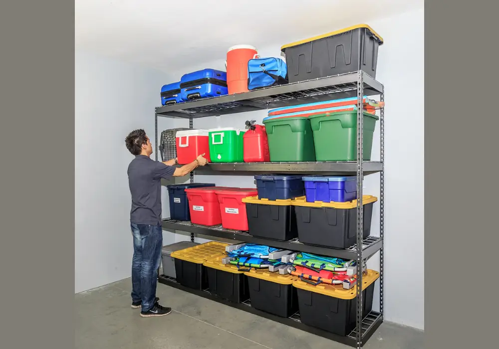 Freestanding Plastic Shelving