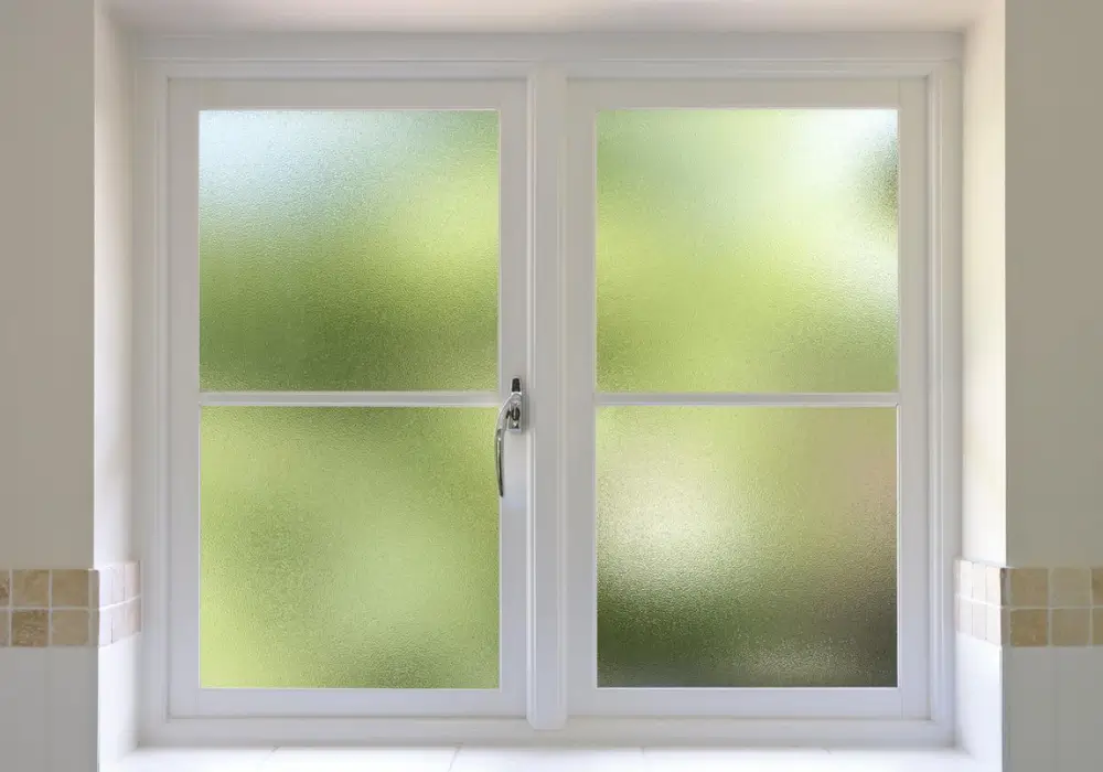 Frosted Glass Kitchen Window