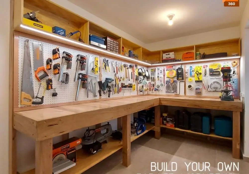 Garage Workbench Area