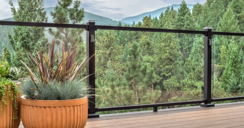 Glass Panel Porch Railing