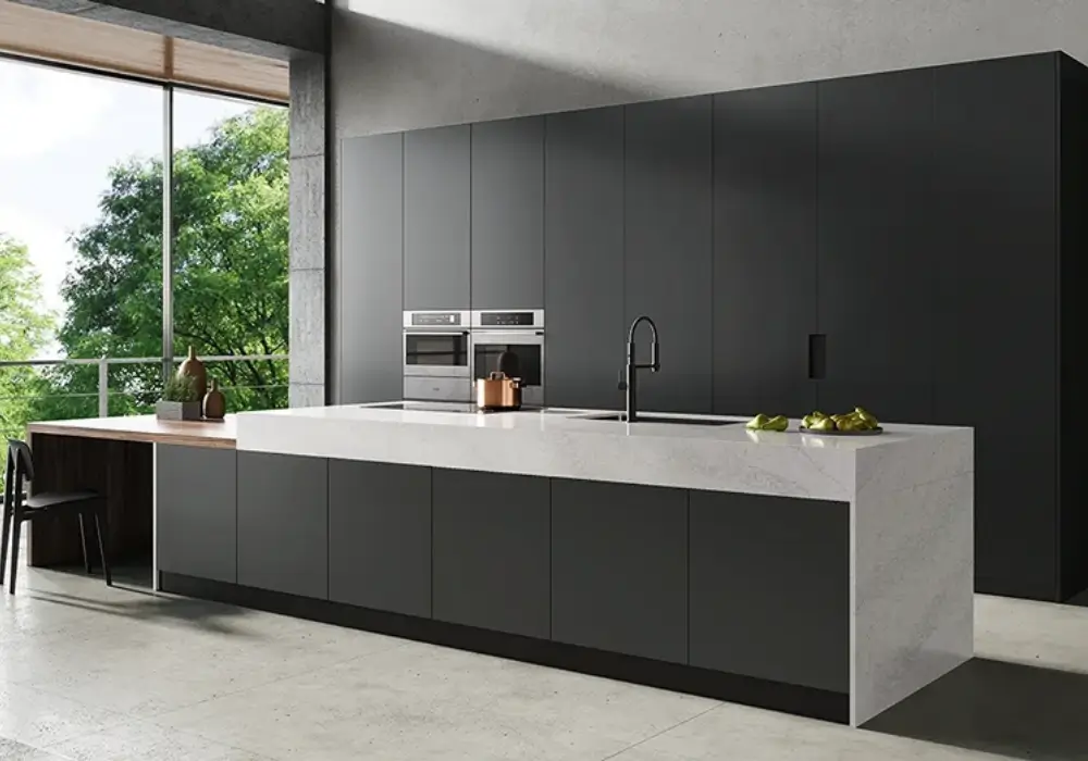 Handleless Push-to-Open Cabinets