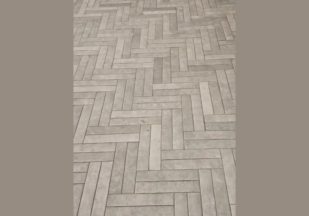 Herringbone Pattern Kitchen Flooring