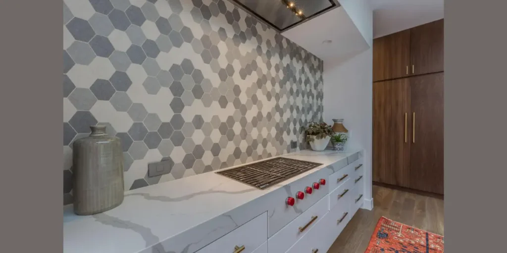 Hexagon Tile Backsplash