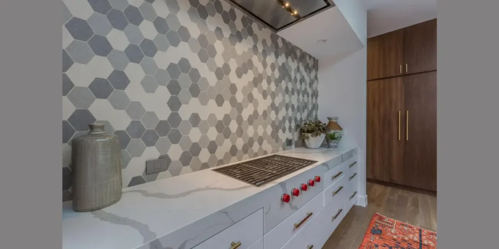 Hexagon Tile Backsplash