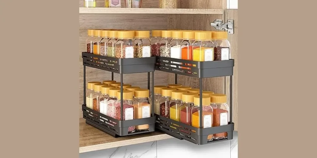 Hidden Spice Rack Cabinets
