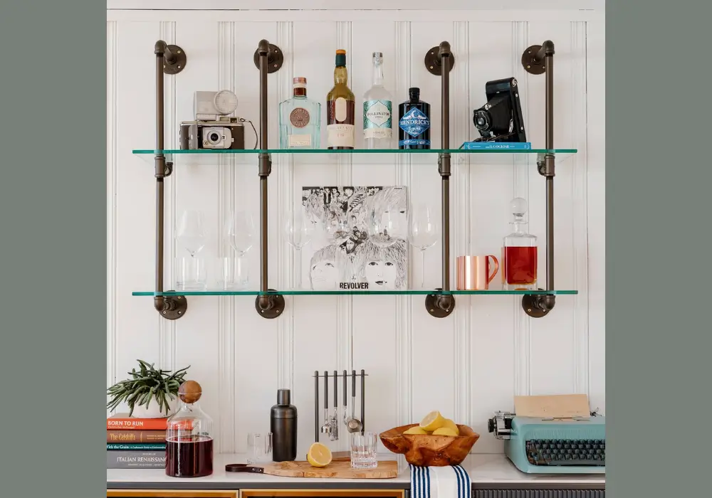 Industrial Pipe Shelves
