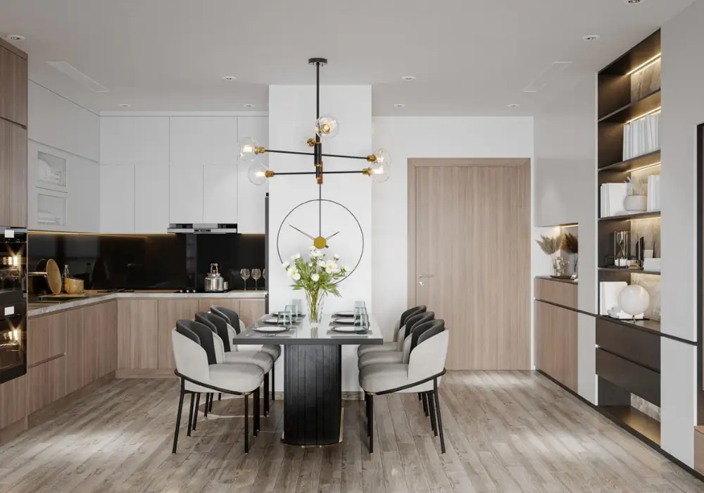 Kitchen with Dining Area Floor Plan