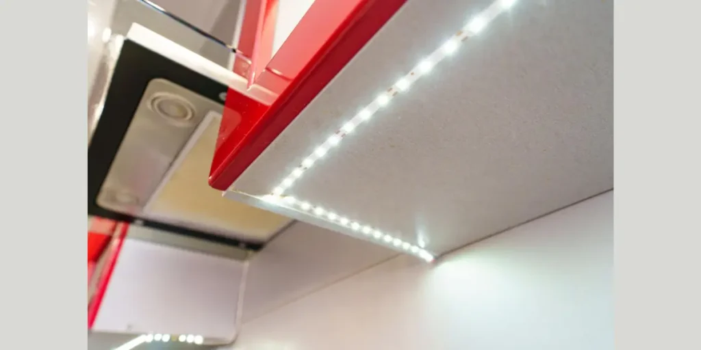 LED Strip Lighting Inside Cabinets