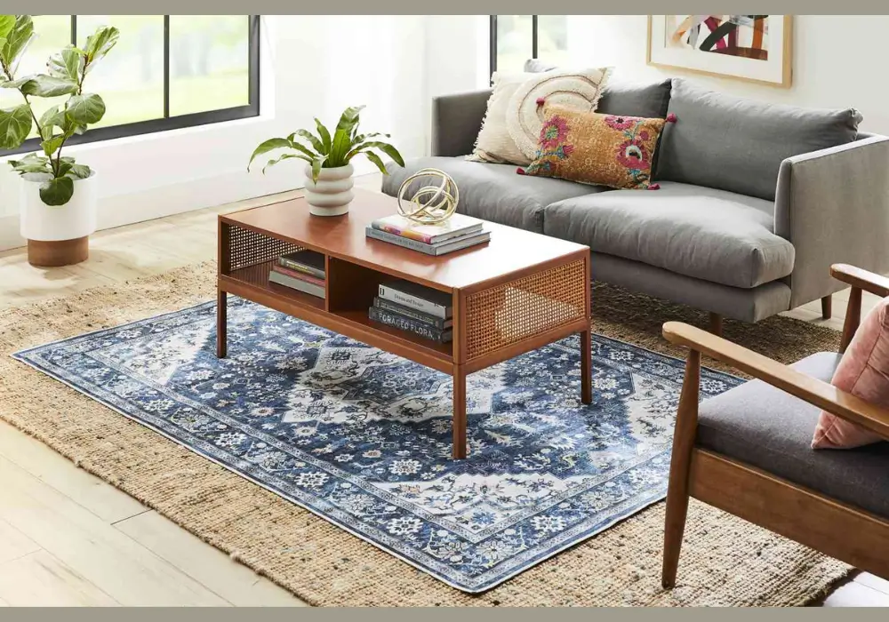 Layered Kitchen Rug Look