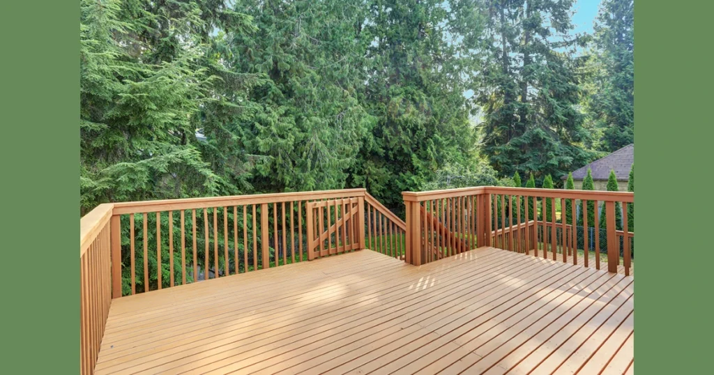 Wooden Terrace Railing Design