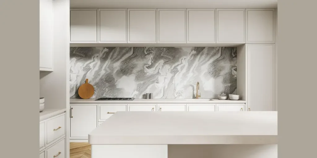 Marble Slab Backsplash