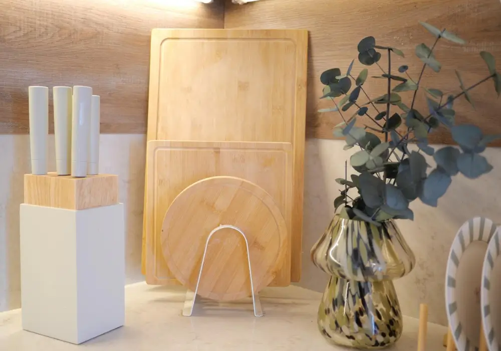 Marble or Wooden Cutting Board Display