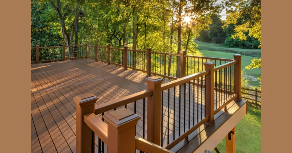 Rustic Log Patio Railing for a Natural Outdoor Vibe