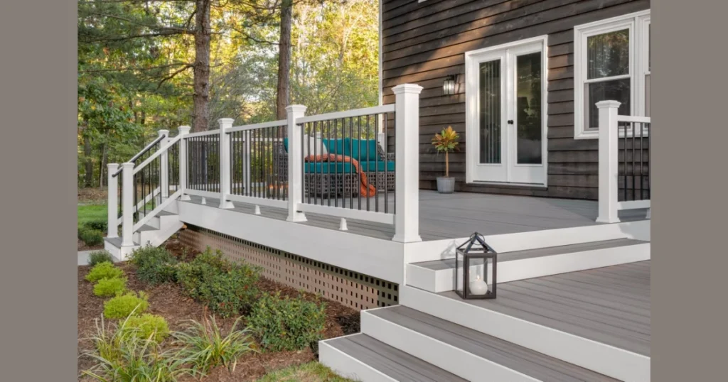 Mixed Material Patio Railing for a Custom Look