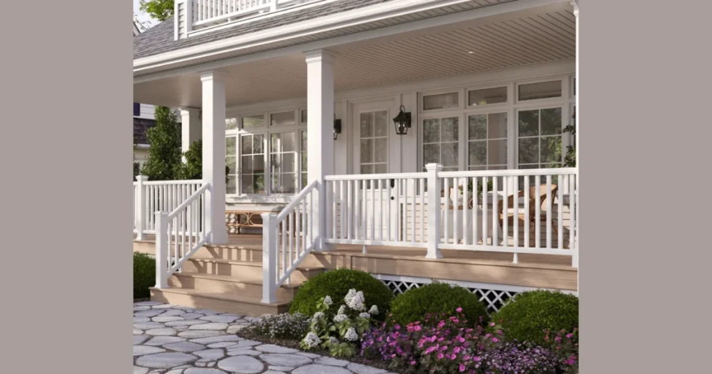 Farmhouse Style Patio Railing for a Cozy Exterior