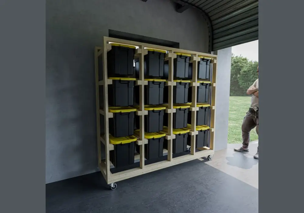 Mobile Garage Storage Tower