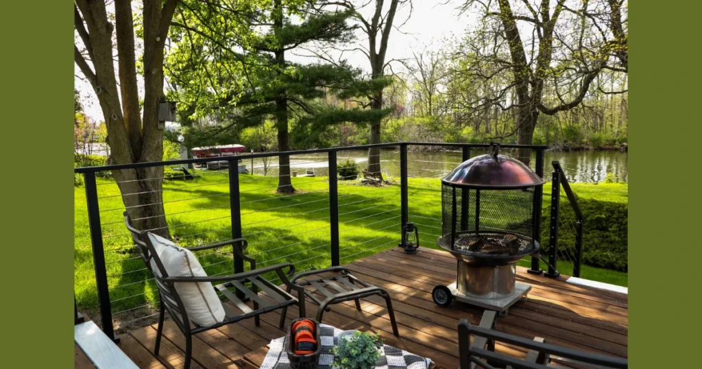 Cable Backyard Railing Ideas for a Contemporary Style