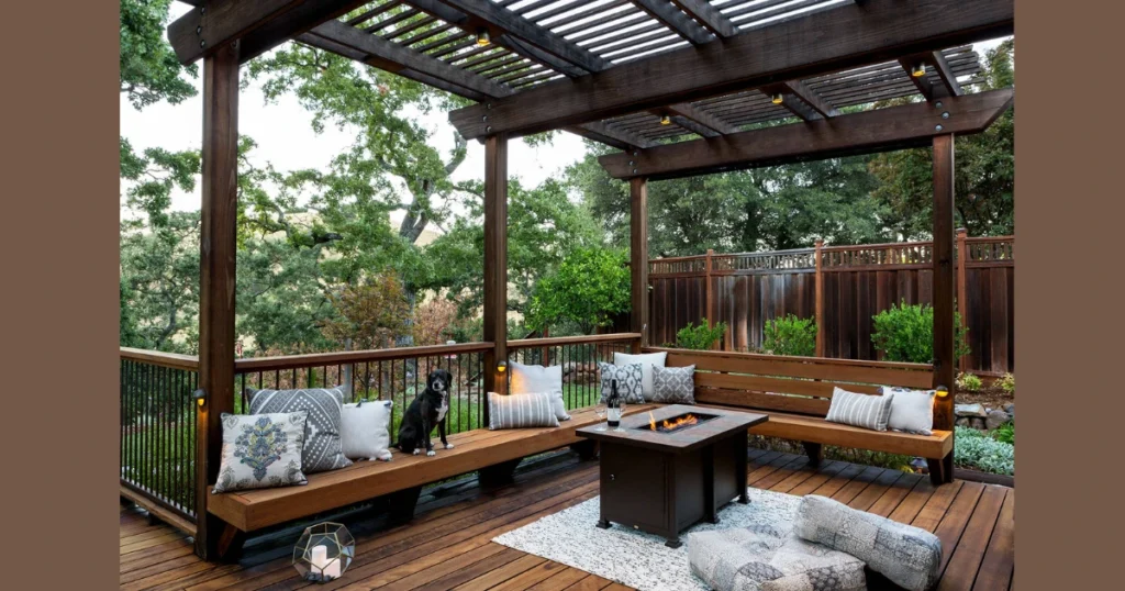 Steel and Wood Mixed Backyard Railing Ideas for Balanced Style