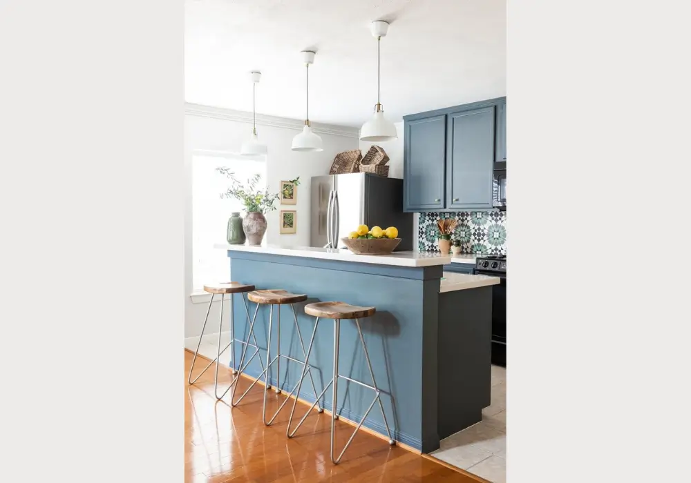 Multi-Level Kitchen Counter Layout