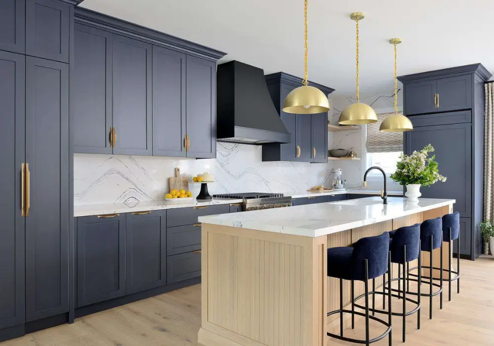 Navy Blue Cabinets