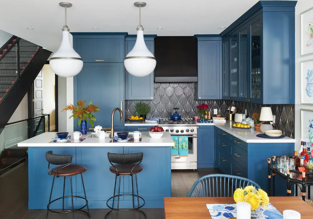 Navy Blue Kitchen Accent Color