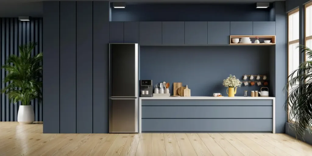 Navy Blue Kitchen Walls
