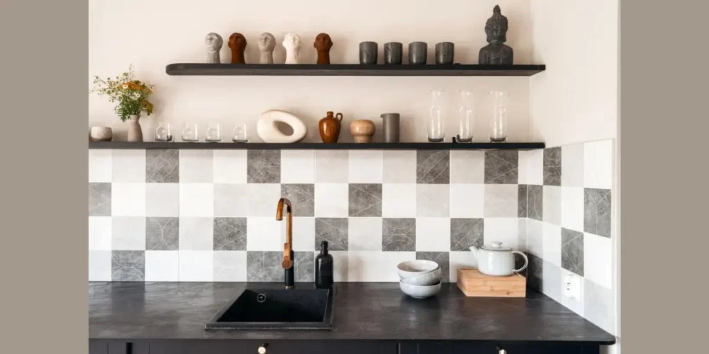 Neutral Color Shelf Decor