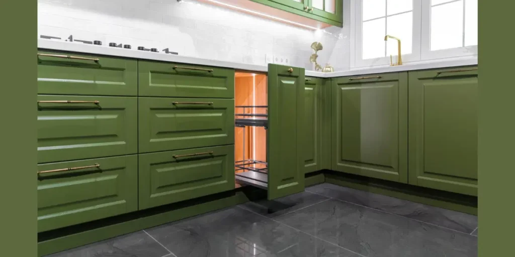 Olive Green Kitchen Cabinets