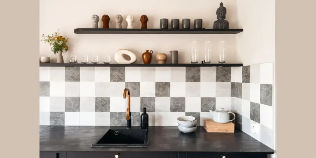 Open Shelf Kitchen Styling