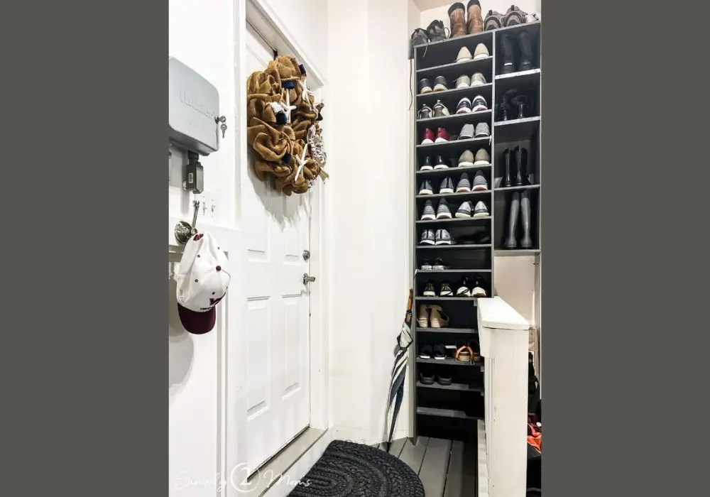 Open Shelf Shoe Wall
