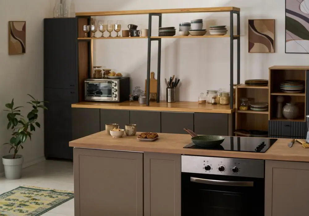 Open Shelving Kitchen Remodel