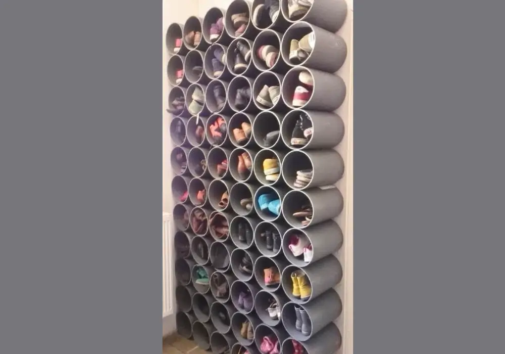 PVC Pipe Shoe Organizer (DIY)