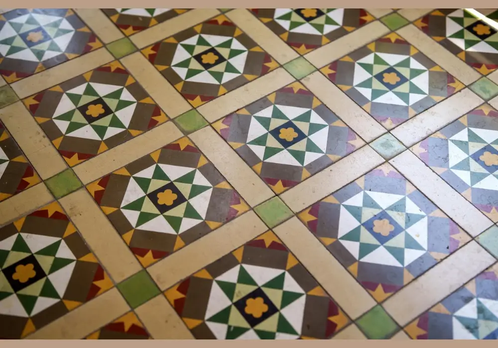 Patterned Tile Kitchen Floor