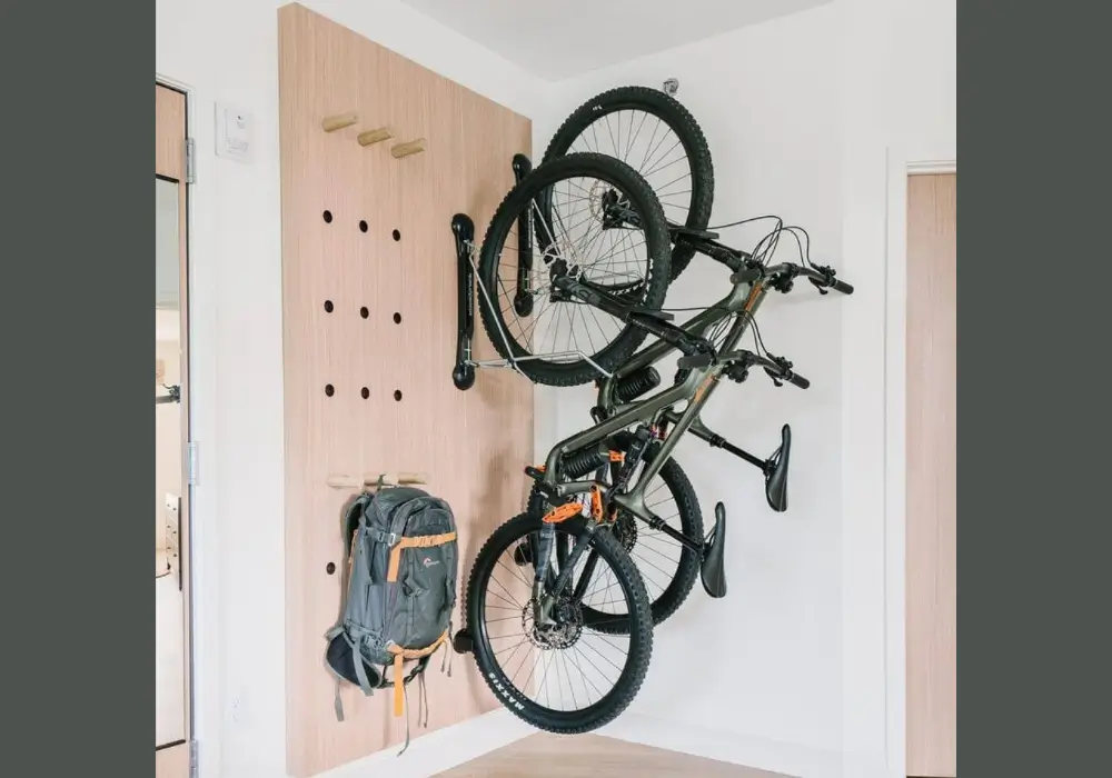 Pegboard Bike Storage System