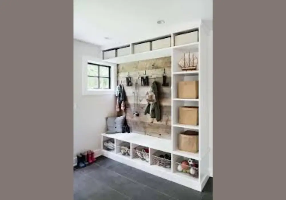 Pegboard Drop Zone with Shoe Hooks