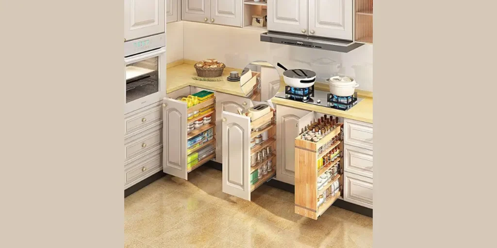 Pull-Out Spice Rack Cabinets