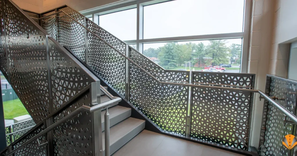 Recycled Metal Panel Railing