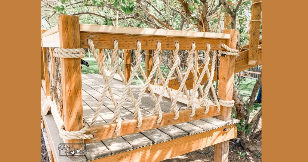Rope Railing for Deck or Garden