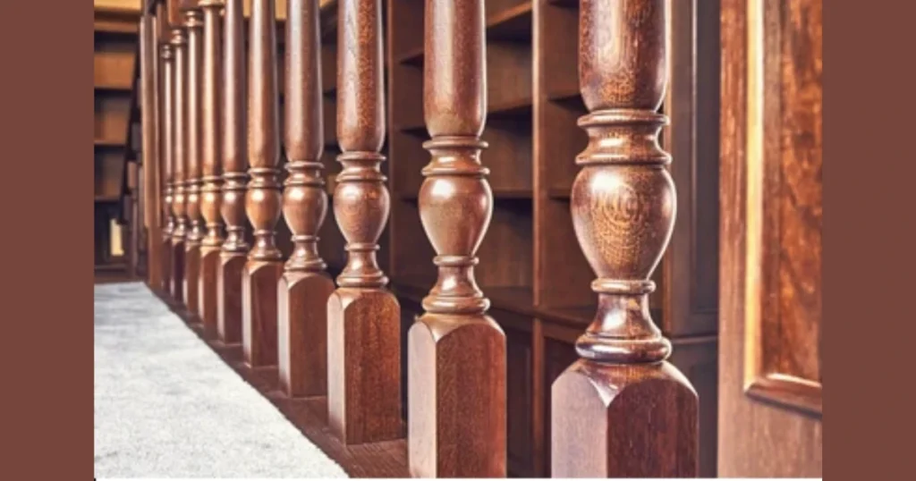 Classic Wooden Baluster Railing