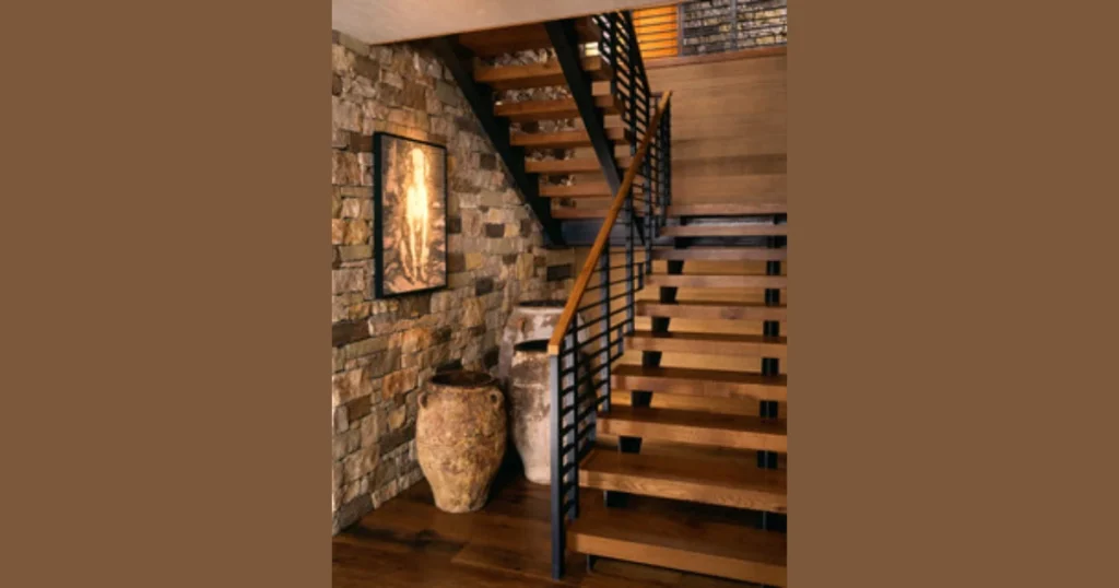 Mixed Material Boho Railing Design
