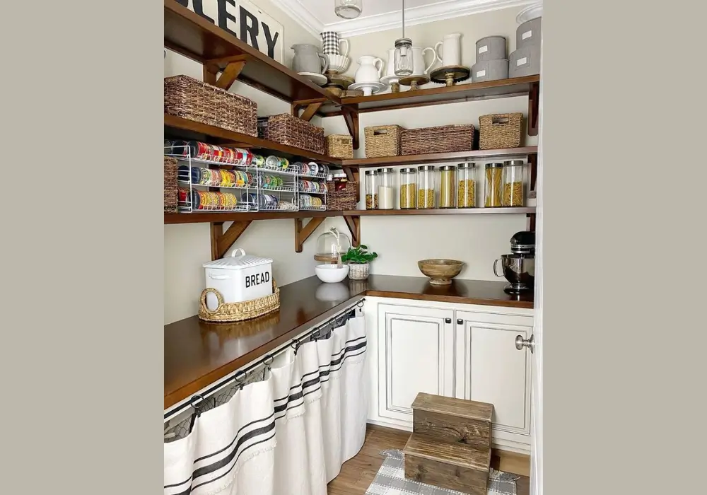 Rustic Wooden Pantry
