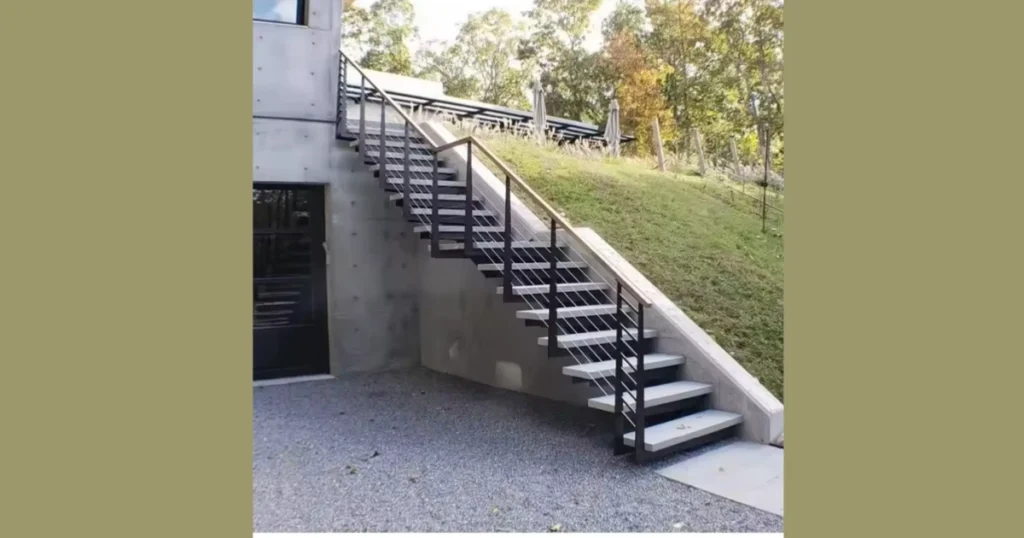 Metal Basement Stair Railing