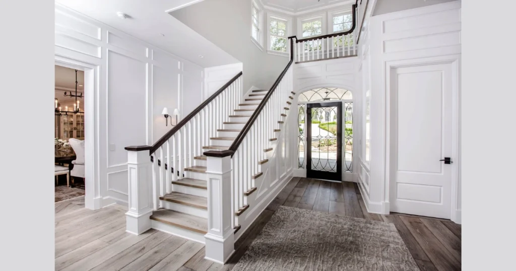 Simple Wooden Basement Stair Railing