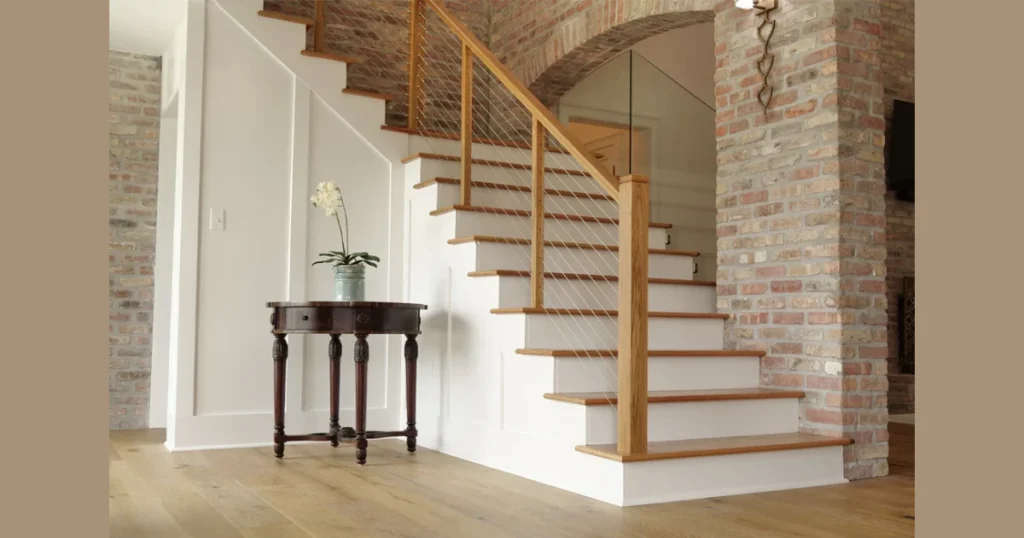 Cable Basement Stair Railing