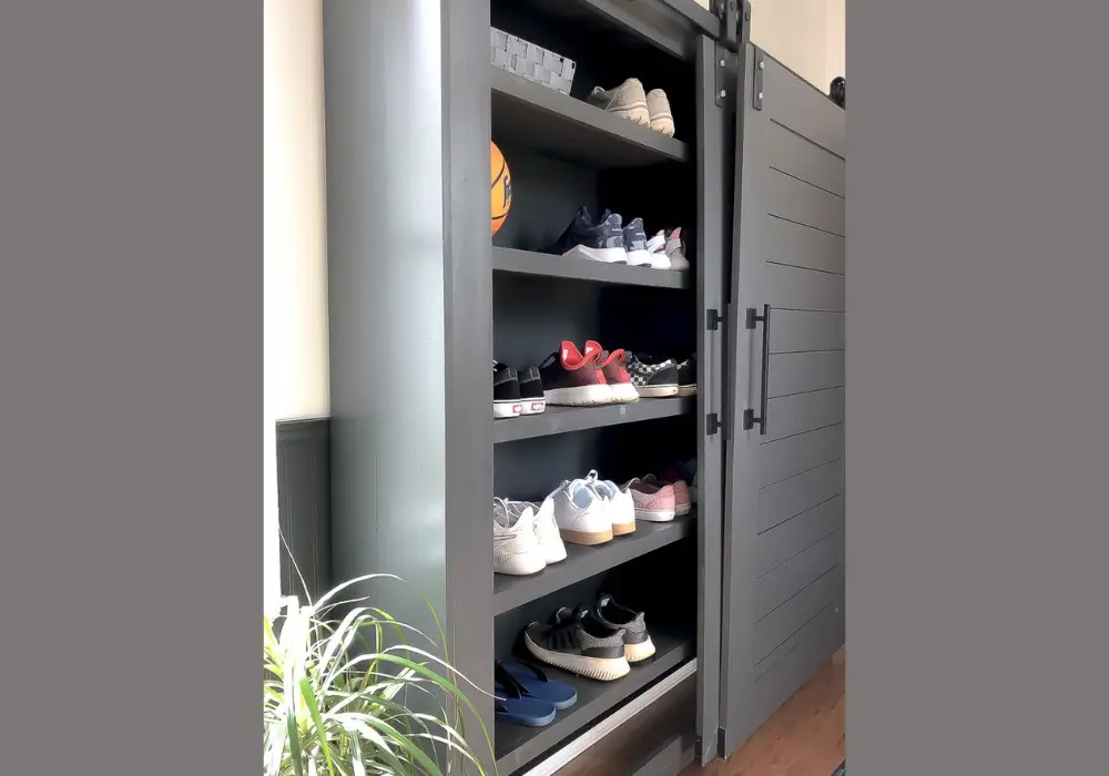 Sliding Shoe Cabinet