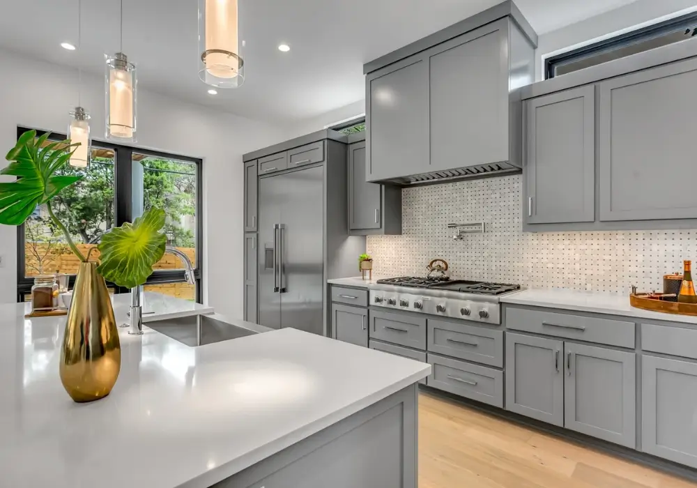 Soft Gray Kitchen Walls