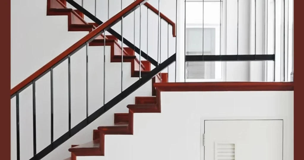 Wood and Metal Combination Railing