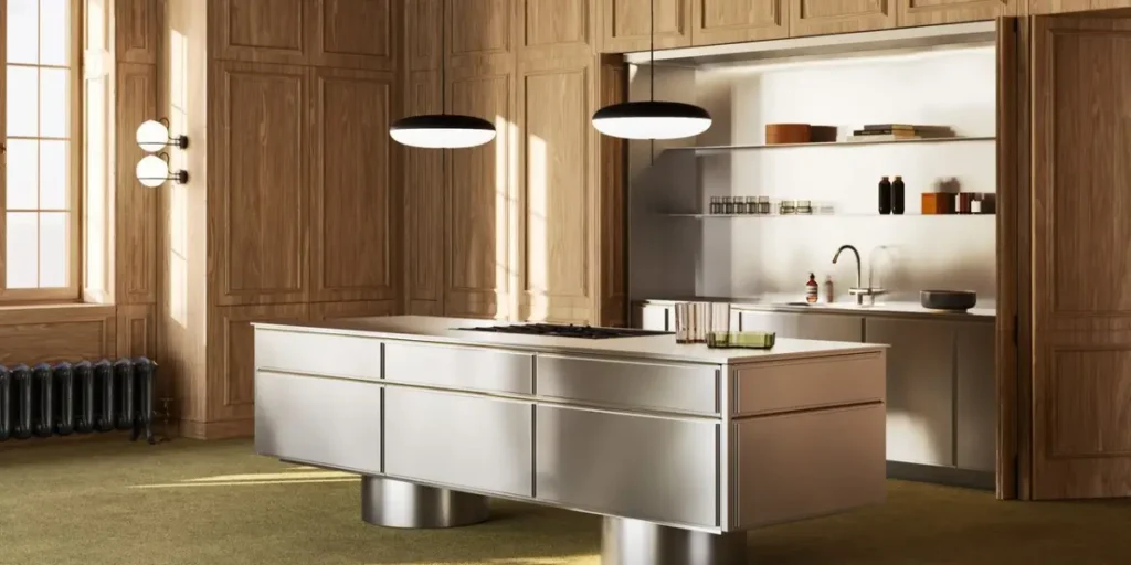 Two-Tone Kitchen Island Countertop