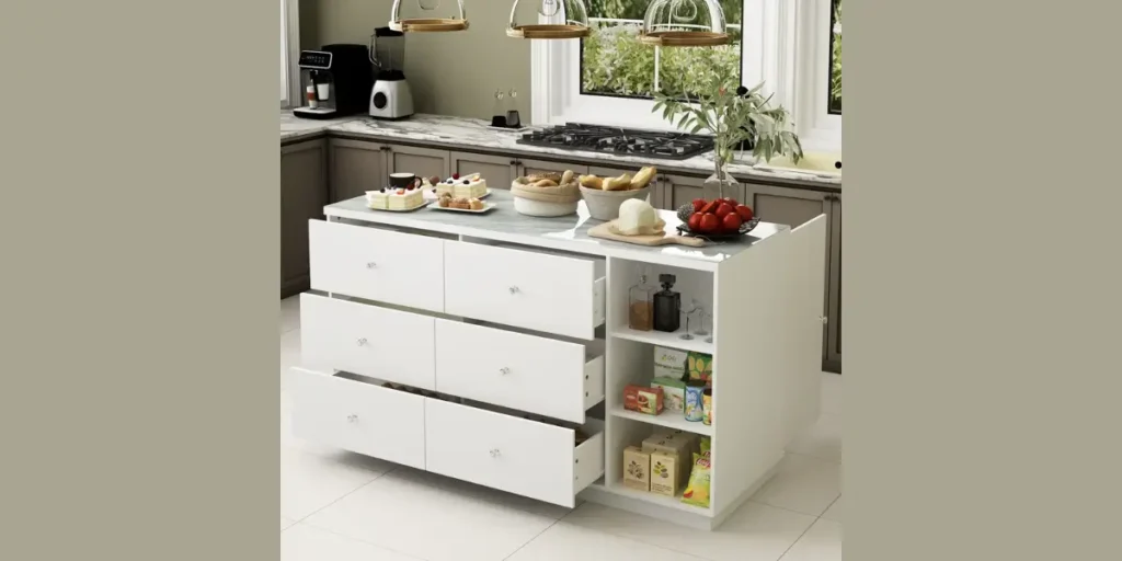 Storage-Focused Kitchen Island