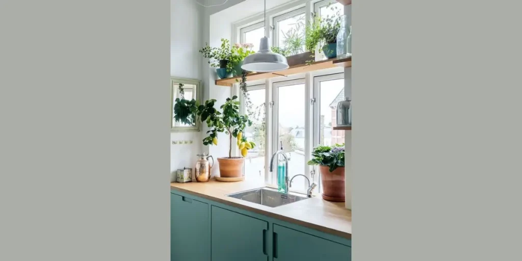 Style Cabinets with Small Plants